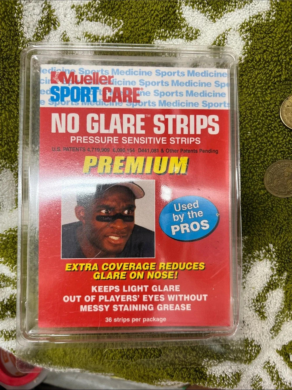 No Glare Strips - Red Pressure Sensitive Nose Strips